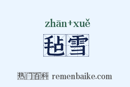 毡雪是什么意思的图片